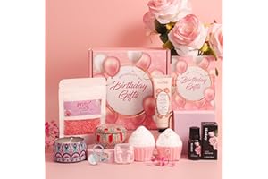 PEARSHEK Pamper Gifts for Women, Birthday Presents Gifts for Women, Relaxation Bath Sets Happy Birthday Box Gifts for Her, Ladies, Sisters, Friend