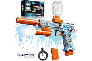 VAAGHANM Gel Ball Blaster, Taktische Lichter & Schutzbrille, Elektrisch - Orbeez Pistole, Tolles Geschenk für Jungen und Mädchen ab 12 Jahre, Elektrische Gel Ball Pistole für Outdoor Teamspiele