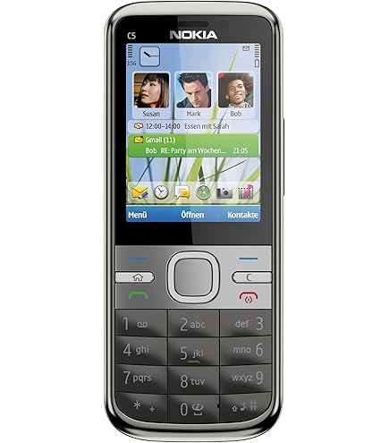 Nokia C5 Smartphone (5,6 cm Display, Bluetooth, 3,2 Megapixel