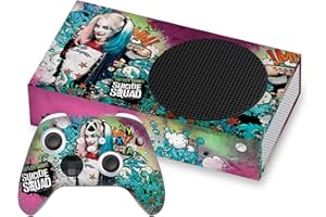 Head Case Designs sous Licence Officielle Suicide Squad 2016 Affiche Harley Quinn Graphiques Vinyle Autocollant De Jeu Peau Autocollant Compatible avec Xbox Series S Console and Controller Bundle