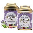 Sancha Tea Boutique, Bedtime Tea, Caffeine Free Herbal Tisane, 25 Pyramid Bags, For Stress Relief & Good Sleep, Blend Of Real Vanilla, Lavender, Rose & Chamomile Flowers (Pack of 2)