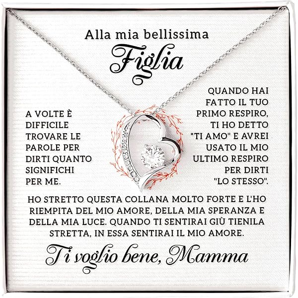 Bracciale Personalizzato Con Biglietto Tenero Per Figlia - Regalo Emozionante Da Mamma O Papà