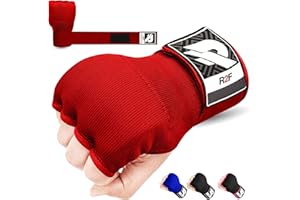 R2F RIGHT TO FIGHT R2F Gel Fasce Boxe Sottoguanti Boxe Interni Bende, 70cm Elastico Lunghe Polsiere Guantoni Boxe Pugno Imbottita Protezione Guantoni da allenamento Muay Thai Kickboxing Arti Marziali Sacco da Box guanti