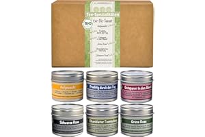 ‎DIRECT&FRIENDLY direct&friendly Bio Tee Geschenkset mit 6 verschiedenen Bio Teemischungen (Naturkarton)