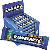 RAWBERRY%25 Protein Bar, Sağlıklı Atıştırmalık, Yer Fıstıklı ve Ham Kakaolu, İlave Şekersiz, Vegan, Glutensiz, Kuruyemiş ve K