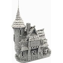 QP3D - Torre di difesa da battaglia, paesaggio da parete in rovina per tavolo e giochi di ruolo, miniature da 28-32 mm, oggetti di scena per giochi di guerra, DnD D&D, stampati