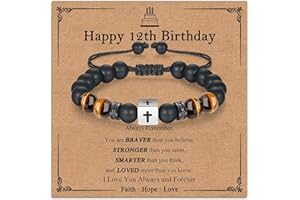 Gneckrine Birthday Gifts for 7-21 Year Old Boys, Birthday Present for Son Grandson Nephew, Boys Bracelets Gifts for Kids Teenagers