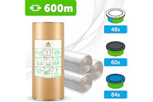 SONESTA 600m ECO Nachfüllfolie für Windeltwister windeleimer kompatibel mit Tommee Tippee TEC, Simplee, Twist & Click | Kompatibel für Nachfüllkassetten| mit Geruchsbarriere Einfach zu bedienen
