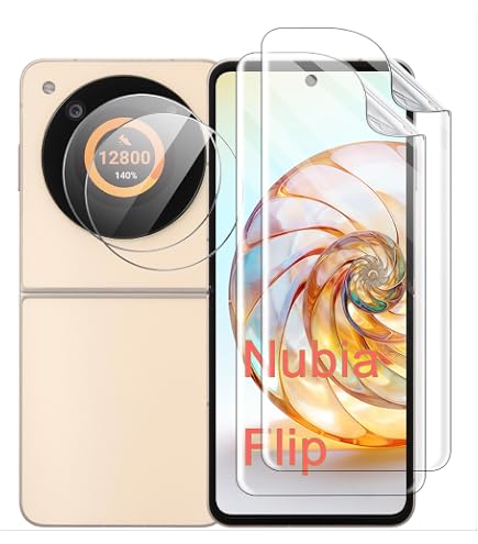 GIOPUEY Handyhülle Für Nubia Flip – Transparent, Hartes PC, Vergilbt Nicht, Mit Erhöhten Kanten
