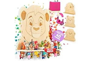 SPUNZ EST. 2023 SPUNZ Tonie Regal zum Hinstellen und Aufhängen [2in1 Tonie Regal Mädchen und Junge] Tonie Aufbewahrung inkl. Toniebox Regal [Jetzt Tiermotiv wählen]