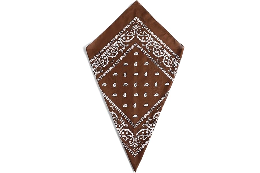 Paisley Bandana Head Scarf Headbands Handkerchief Cowboy Cotton Bib Party Face Covering Headwear For Motorcycling Mens Womens Unisex