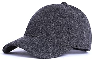 Zylioo XXL oversize wełniana czapka z daszkiem, miękka strukturalna zimowa czapka z daszkiem, regulowana ciepła czapka dla taty dla dużych głów
