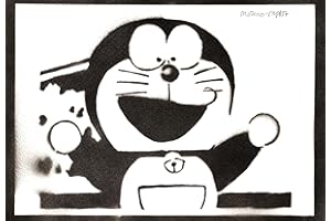 moreno-mata Autentici Graffiti Fatti a Mano Dorae... Handmade Poster Anime e Manga Quadro Moderno Soggiorno Decorazione Parete Regalo Uomo e Donna