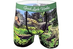 GOOD LUCK SOCK Good Luck Undies Herren Boxershorts Dinosaurier Valley