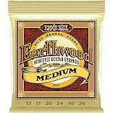 Ernie Ball Medium Earthwood 80/20 Bronz Akustik Gitar Telleri 13-56 Kalınlık