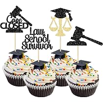 Set 318 Pezzi Pirottini E Topper Per Cupcake Laurea - Tema Congrats Grad, Colori Oro E Nero - Decorazioni Per Feste