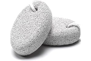 YENLK 2 Pcs Pumice Stone Feet and Hands, Foot Scrubber for Dead Hard Skin Removal,Natural Foot Scrubber, Calluse Remover, Foot File for Exfoliation