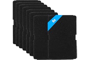 LAUKOWIND 8 Filter für Beko Trockner 2964840100, Filter Trockner Wärmepumpentrockner Sponge Filter for Beko Grundig Blomberg ElektraBregenz Flusensieb Filterschaum 245 x 155 x 11 mm