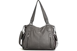 Angel Kiss Purses and Handbags Top-Handle Hobo Bags for Femmes Roomy Sacs à bandoulière en cuir lavés Sac à main pour filles