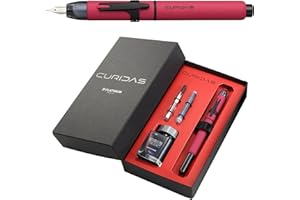 PLATINUM Curidas PKN9000-77M pióro wieczne/grubość stalówek: M M/chowane/matowo-czerwone/ręcznie wykonane/z pudełkiem prezentowym/pióro wieczne Fountain Pen