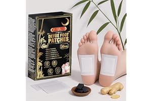 Bellifluous Cerotti Detox Piedi, Cerotti Detox, 30pcs Naturale Cerottis Piedis Detox, Cerottis Detox Piedis Elimina Tossine per Migliorare la Qualità del Sonno, Alleviare lo Stress Corporeo