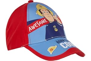 FIREMAN SAM Feuerwehrmann Sam Cap für Jungen mit Fotodruck und Klettverschluss Hellblau 54