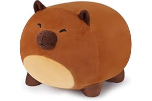 AUSPICIOUS BEGINNING Capybara Plüschtier Simulation Capybara Kuscheltier 40cm Realistisches Plüsch Capybara Süße Plüsch Spielzeug, Niedliches Capybara Stofftier Super Weiches Plüsch Kissen Geburtstagsgeschenk für Kinder
