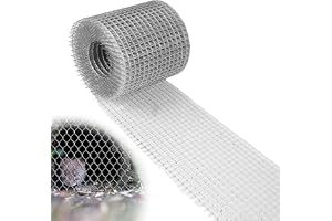 Vaileal Trådnät, 10 cm x 6 m trådgaller, metallgaller, varmförzinkat trådnät, finmaskig, råttskydd tråd metallnät för tillgång till skydd mot råttor, ekorrar och fåglar