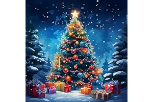 Rheskbecy Diamond Painting Christmas Set für Erwachsene,DIY 5D diamond painting Weihnachtsbaum,Diamond Painting für Kinder,Home Wall Decor 30x30cm