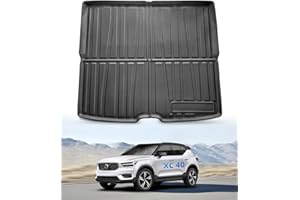LANGBEAN Tappetini per Bagagliaio per Volvo XC40 2025 2024 2023 2022 2021 2020 2019 2018, XC40 Tappetino Baule Originale TPE Tappeti Bagagliaio Posteriore con Bordo Alto, Accessori Impermeabili