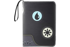 YOWXEEDI Album de Cartas Magic the Gathering Álbumes y Fundas para Cartas álbum di Carte Collezionabili 4-Bolsillos de piel sintética para tarjetas coleccionables carpeta de 3 anillos con cremallera MTG