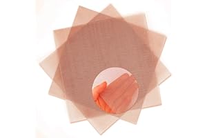 LTKJ 3 Stück 40 Mesh 99,9% reines Kupfer Screen Woven Mesh Screen, Copper Mesh Cloth Fine Mesh, 11,8 x 11,8 Zoll