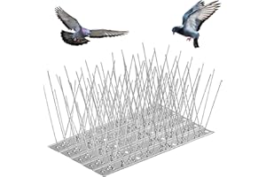 Rupeca Pack 10 Pinchos Antipaloma 3,3M - Ahuyentador Palomas - Material Acero Inoxidable Duradero (3,3)