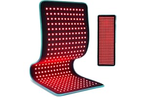 ‎I THERAU iTHERAU Rotlichtlampe Wärmelampe, 80x30 cm, Plus Rotlichtlampe, 360 LEDs, Gürtel, 660 nm Rotlicht und 850 nm infrarotlampe zur Entzündung, Schmerzlinderung, Muskelgelenk