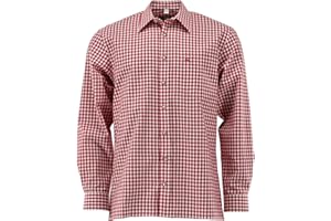 OS Trachten Herren Hemd Langarm Trachtenhemd mit Liegekragen Ukazui