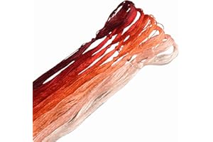 ‎MINGGUXIUYI MINGGUXIUYI 8 Farben reine Maulbeerseide à 22 m, edles Seidengarn für feine Handarbeiten und Kunststickerei (02)