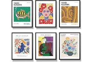 Winund Dekorativa laminat 30x40 cm, set med 6 väggaffischer, bilder dekoration sovrum och modernt vardagsrum, vackra laminat