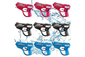 B0DSHGDERAYEE wasserpistole klein,Wasserspritzpistolen,Spritzpistole,Mini Wasserpistolen,Sommer Spielzeug Garten Pool Party Mitgebsel für Kinder (9PC klein Stil 2)