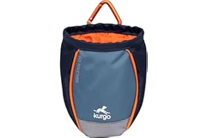 Kurgo Go Stuff-It Futterbeutel, Hält Hunde-Leckerlis frisch, Ideal für Hundetrainings, 11 cm breite Öffnung, Navy