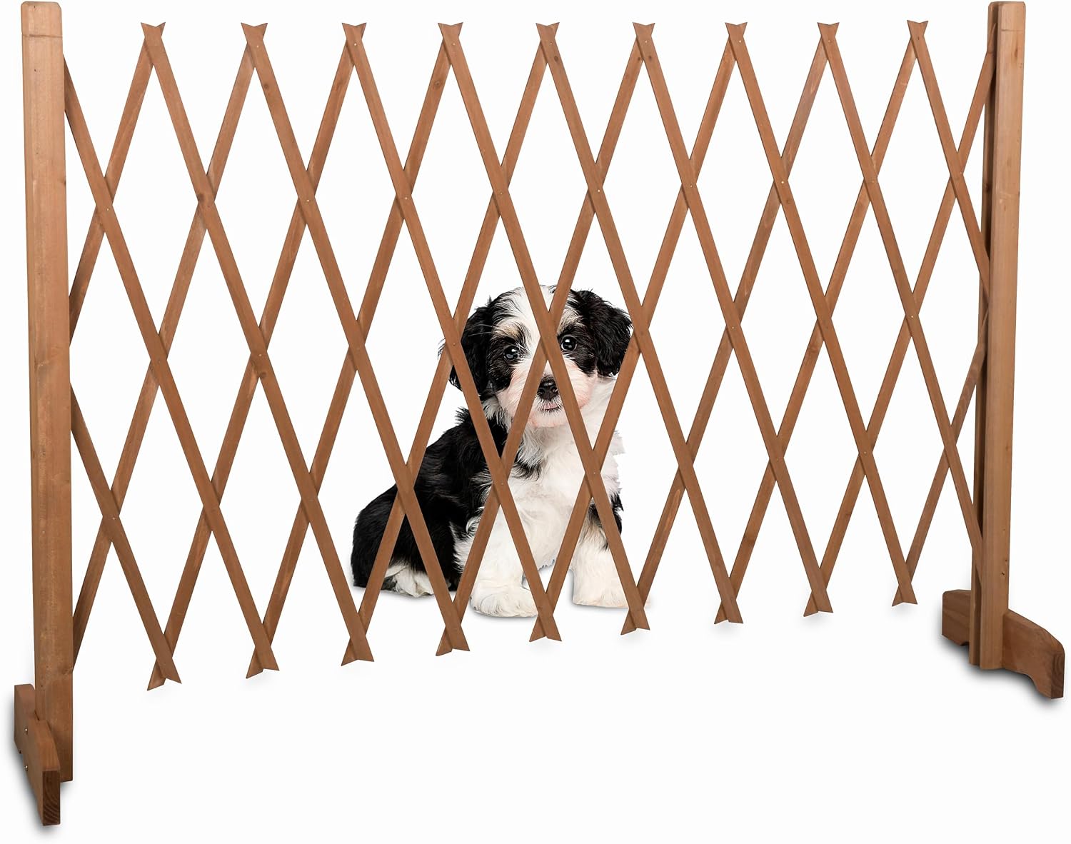 MaxxPro Barrier Puerta de seguridad para perro extensible, ancho 30-117 cm, altura 90 cm