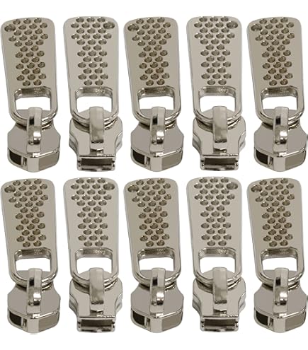 AERZETIX - C62949 - Lot De 10 Curseurs N°3 Non Verrouillables Pour Fereture éclair à Glissière