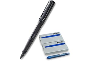 Lamy Safari? ?Pluma estilogr?fica, plum?n: F, Umbra + 10 Patronen Blau, F?llfederhalter Safari