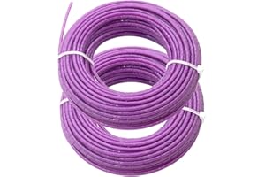 Zeqeey Replacement Trimmer Line Nylon Cord with Indentation for Grass Strimmer Weed Brush Cutter, Length 30m 98ft, Diameter 2.4mm 0.095inch, 2 Rolls