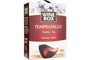 ‎CASE Wine Box Tempranillo Vino de la Tierra de Castilla trocken Bag-in-Box (1 x 3 l) | 3 l (1er Pack)