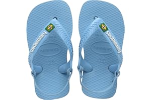 Havaianas Baby Brasil Logo Flip Flops Child Marine/Yellow Flip Flops Shoes