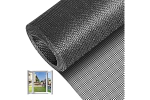 Realjoy Insektsnät för fönster, insektsnät metervara 120 x 250 cm, fiberglas-insektsskydd för fönster, vävbart ersättningsnät för dörrar, fönster, takfönster