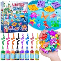 UNGLINGA Magic Water Elf Toy Kit – 34 Botellas De Gel Para Crear Animales Acuáticos – Manualidad Sensorial Para Niños 5+