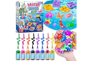 UNGLINGA Magic Water Elf Toy Kit per bambini, 8 bottiglie di gel colorato, gel acquatico per creare animali acquatici fai da te Aqua Fairy, kit creativo per ragazze e ragazzi regalo di compleanno