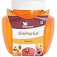 BLOSSOM Edible Glazing Gel for Cake & Desserts Toppings Decoration- Mango, 250 gm