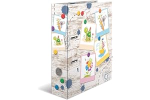 HERMA 19820 Registratore a leva con anelli Scuola dell'infanzia con motivo Sand Box Friends, A4, dorso 7 cm, cartonato, colori